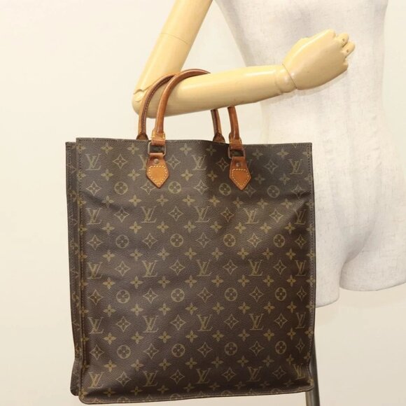 LOUIS VUITTON Monogram Sac Plat Hand Bag - Picture 1 of 16